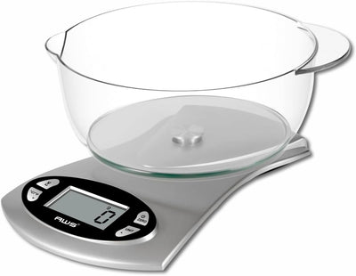 Báscula cocina 11lb con cuenco 176.37oz Plata