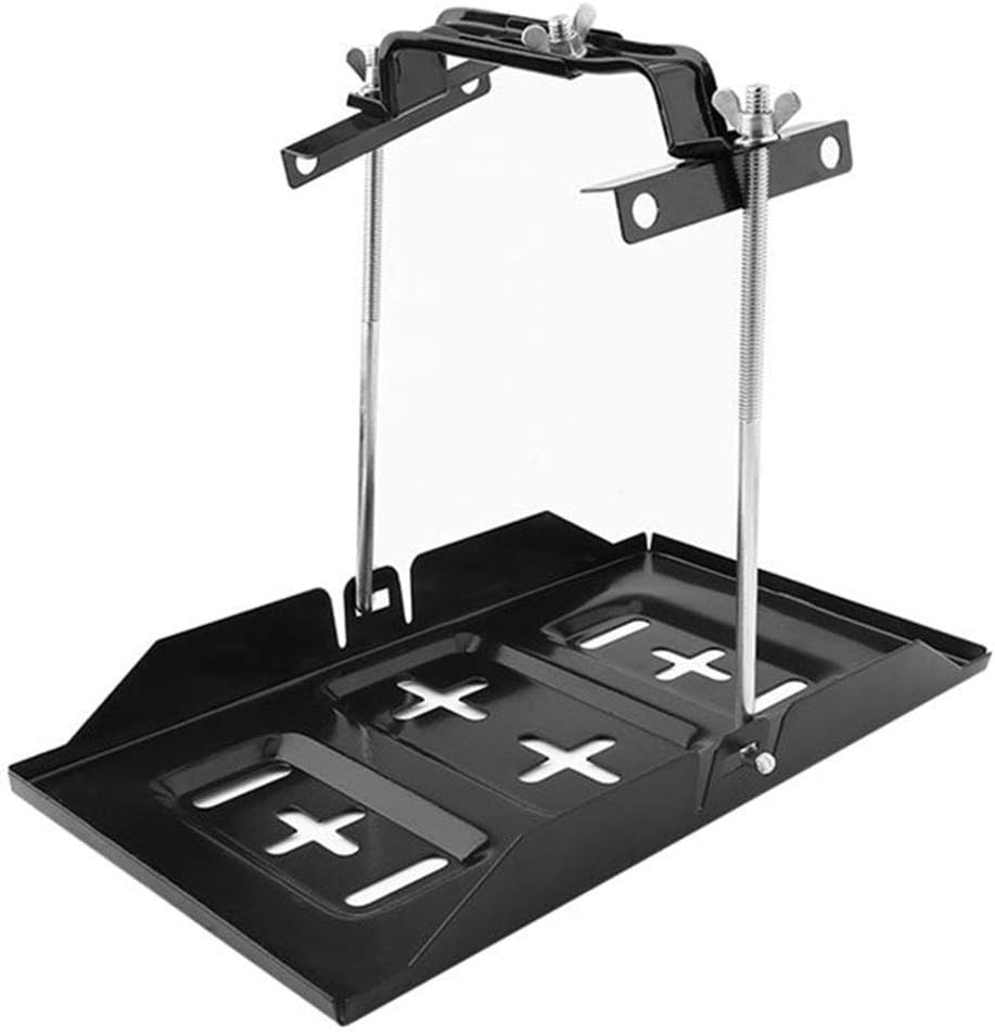 Bandeja batería metal soporte duradero automóvil