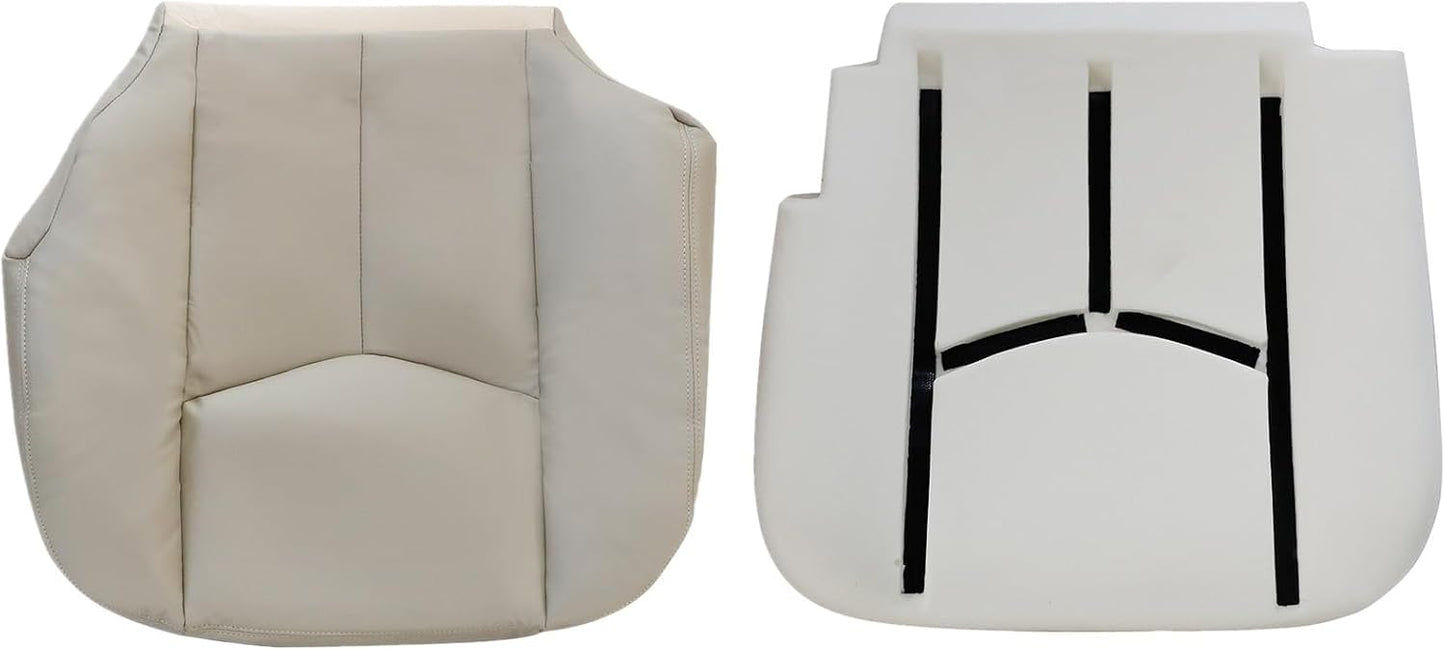 Funda asiento cuero marrón claro espuma Chevy Tahoe