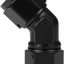 Acoplador giratorio 45 grados aluminio negro