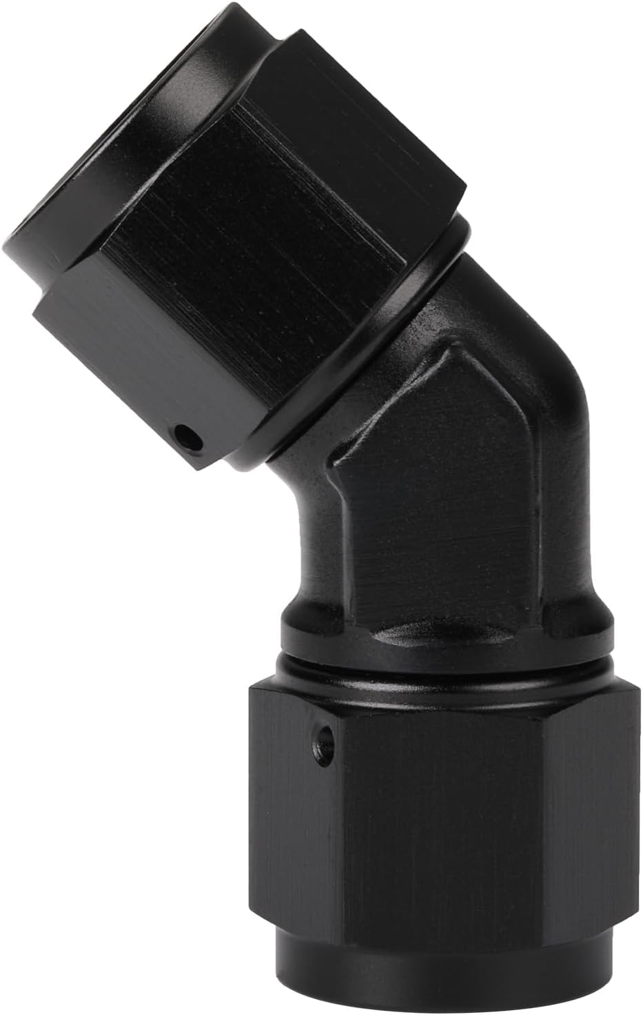 Acoplador giratorio 45 grados aluminio negro