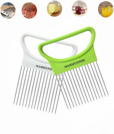 Cortador patatas rebanador cebolla soporte acero inox