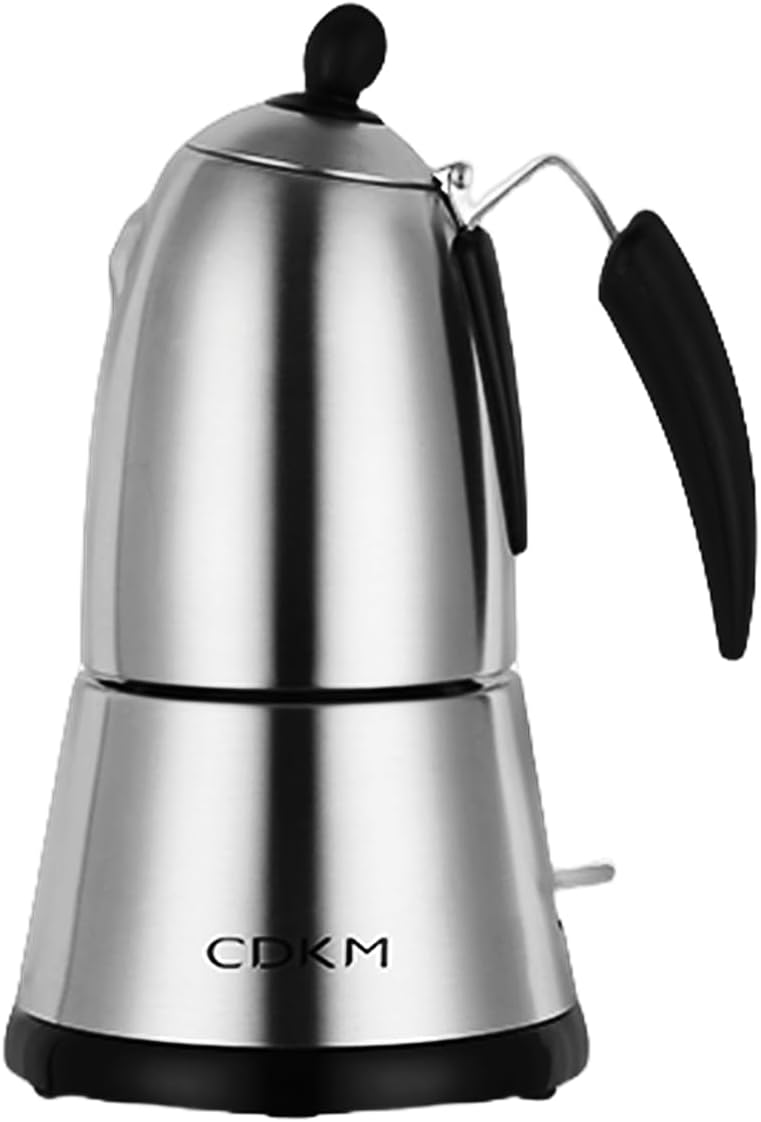 Cafetera eléctrica Moka acero inox con termostato STRIX