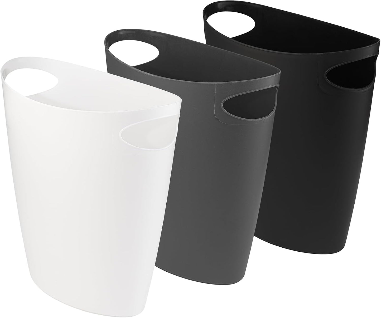 Cubo basura plástico 2.5gal estrecho para dormitorio oficina