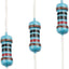 100pcs resistencia 120 ohmios 1/4w película metálica