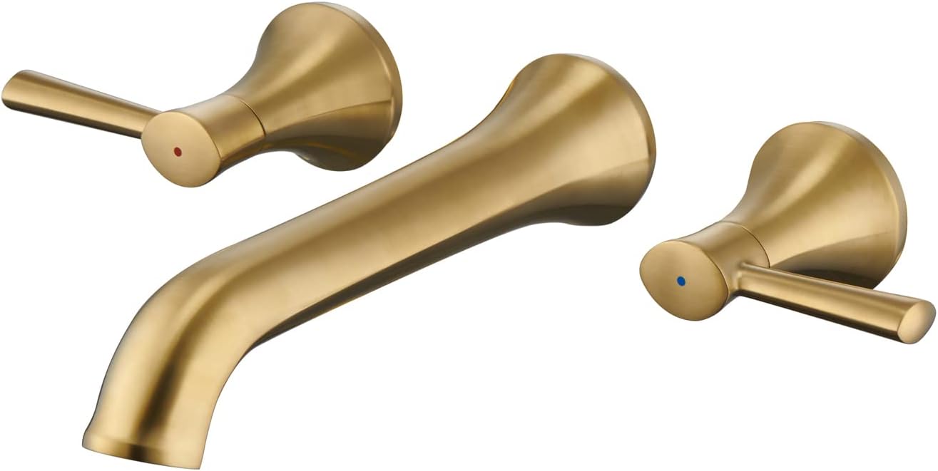 Llenador bañera romana grifos latón dorado cepillado