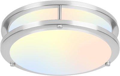 Lámpara Led Techo 12pulg Regulable 5CCT Níquel