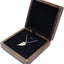 Caja regalo collar colgante nogal natural exhibidor joyas