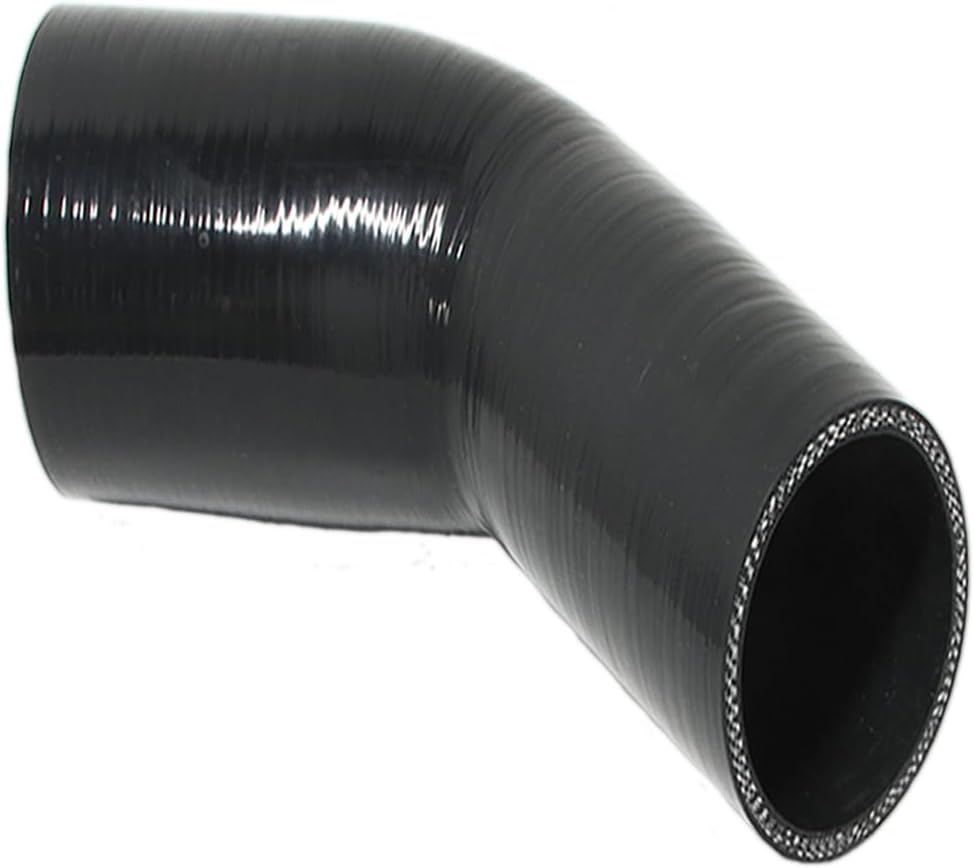 Tubo silicona automotriz reductor codo 45 grados 4.7pulg