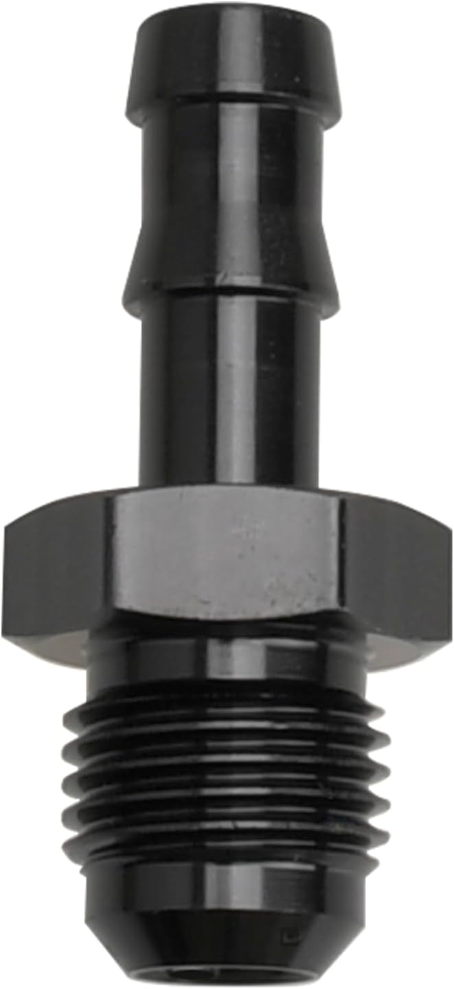 Adaptador manguera 5/16 macho aluminio negro