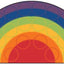 Alfombra asiento aula 6x12ft semicírculo multicolor