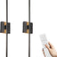 Apliques pared LED control remoto 2 pzas 5 colores