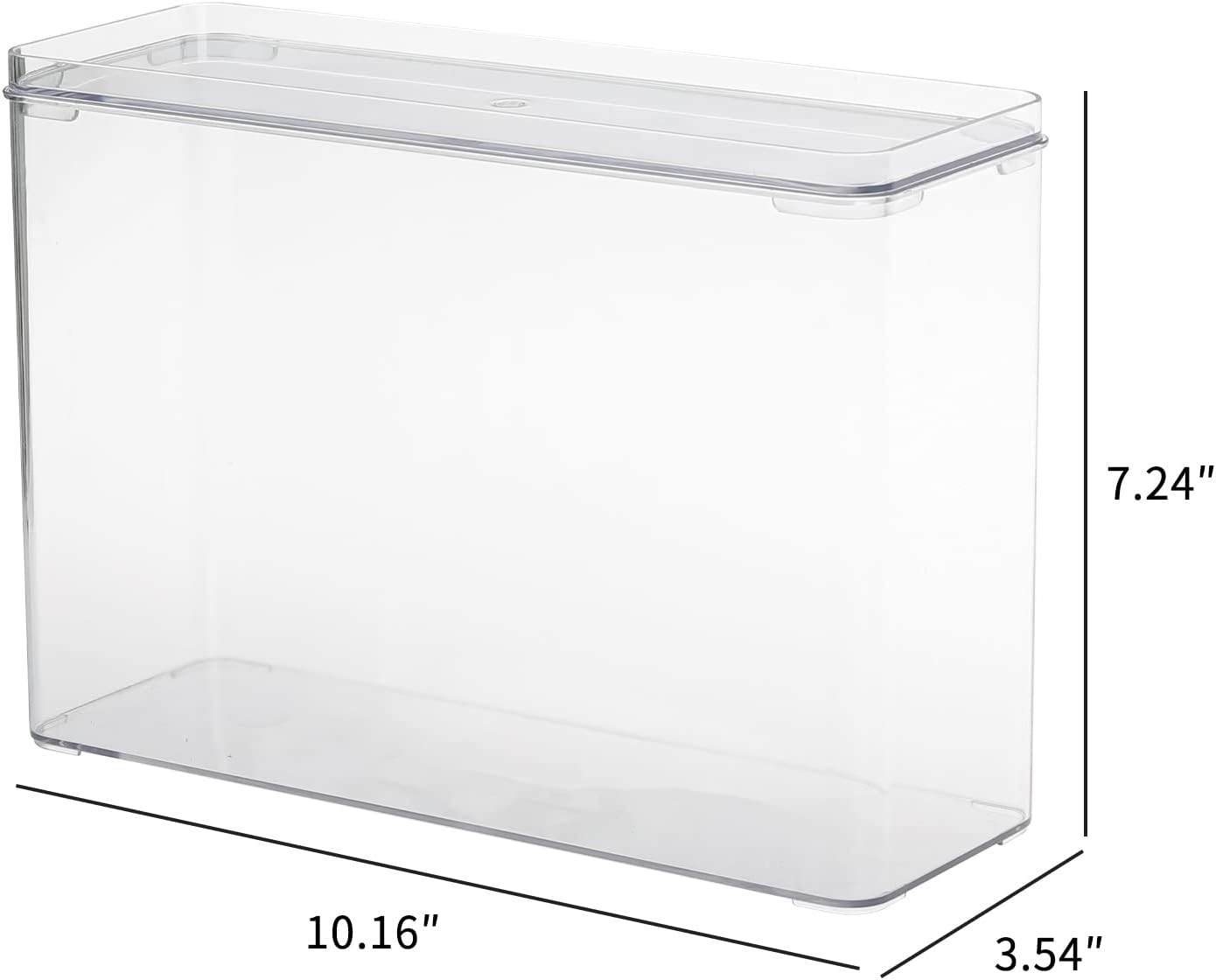 Caja almacenamiento transparente para teléfono con tapa
