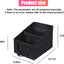 Organiz. asiento auto plegable con divisor y bolsillos
