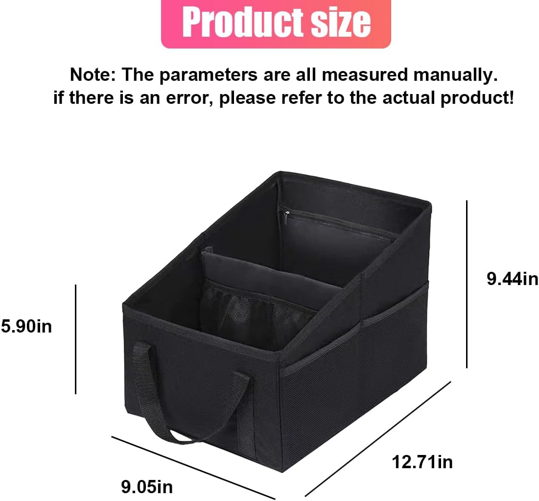 Organiz. asiento auto plegable con divisor y bolsillos