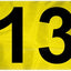 Banderas golf 14x20pulg con números negros
