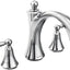 Grifo bañera romana Moen T653 Wynford cromo dos manijas