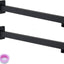 Extensor ducha 16" acero inox negro mate con brida