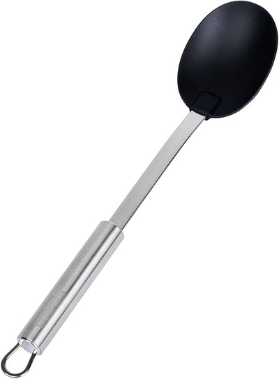 Cuchara servir nailon 12.5pulg mango acero inox lavavajillas