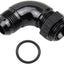 Adaptador 10AN macho a ORB negro aluminio