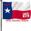 Bandera Texas doble cara 4x6ft resiste UV 2 ojales