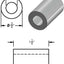 Espaciador aluminio 3/4x3/8 sin rosca para pernos 3/8 o M10