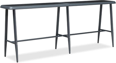 Mesa bar alta exterior rectangular 98" 3 asientos