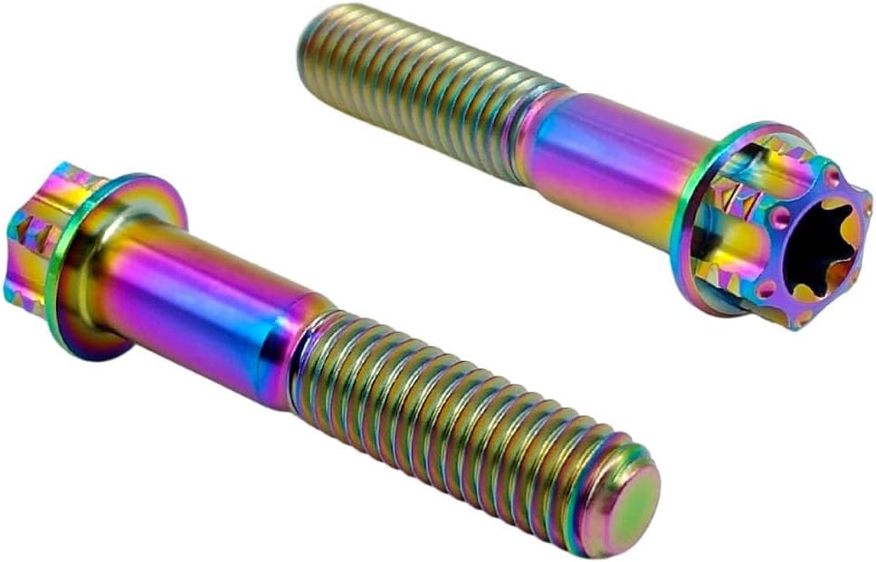 Pernos titanio M6x1.0x30 Torx motocicleta pack 5