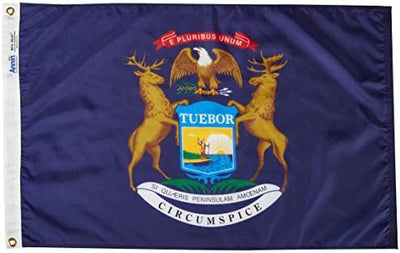 Bandera de Michigan 2x3ft para Exterior y Eventos