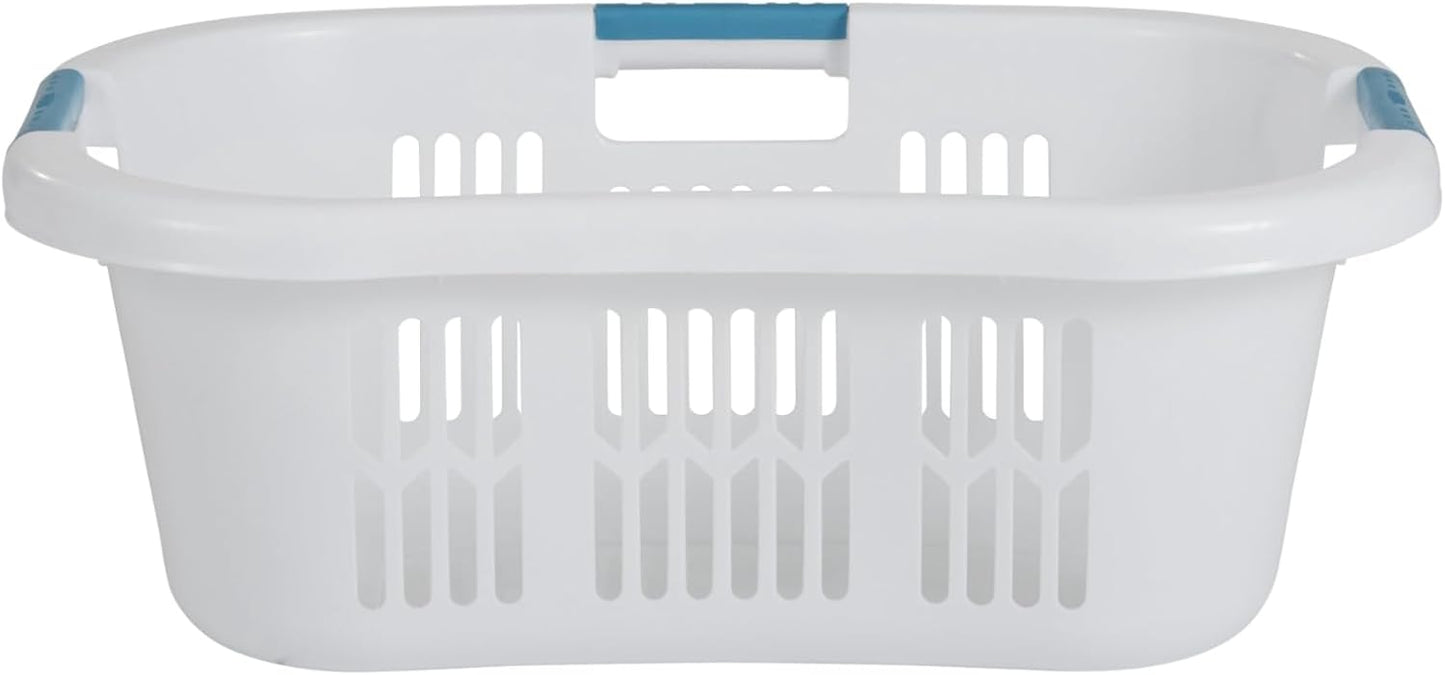 Cesta lavandería apilable Rubbermaid 1.5 bushel blanco