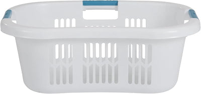 Cesta lavandería apilable Rubbermaid 1.5 bushel blanco
