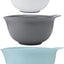 Set 3 Cuencos Plástico para Mezclar 2.5-4.5qt Multicolor