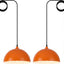 2 Lámparas Colgantes Enchufe Naranja 11.8pulg Cocina
