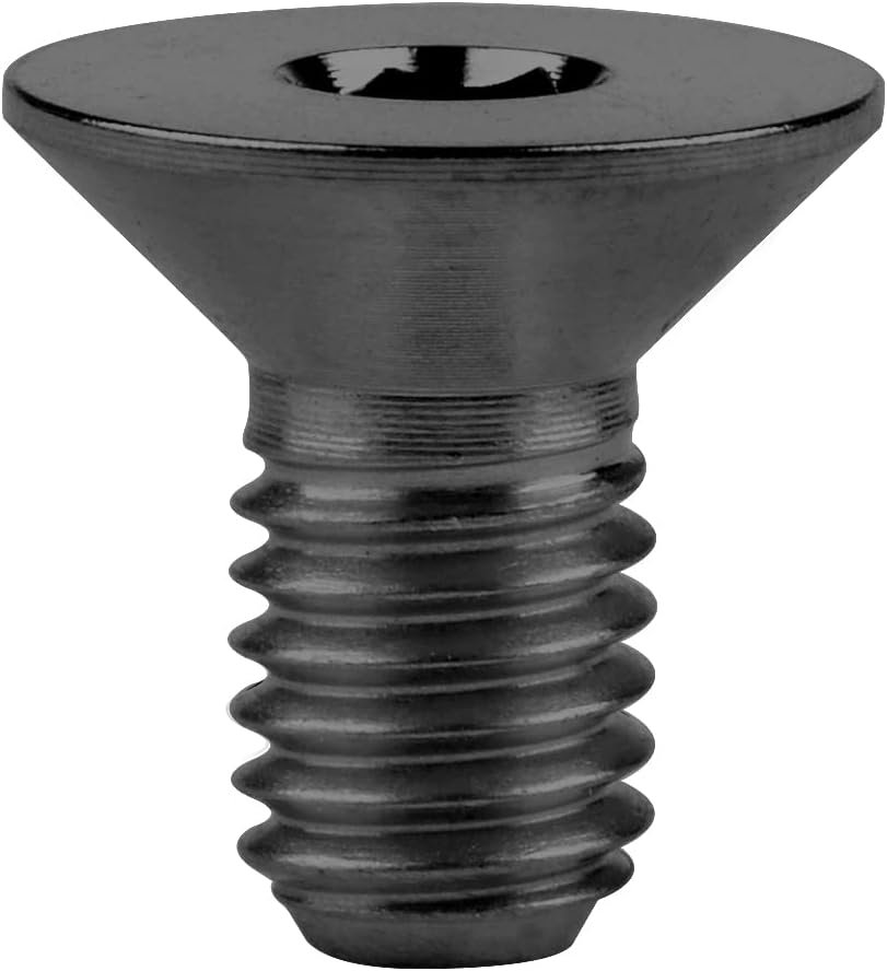 Tornillos M5x10mm cabeza plana avellanada paquete 4 negro