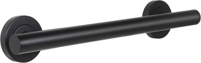 Barra agarre ducha acero inox 12pulg ADA negro mate