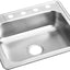 Fregadero una taza acero inox sobreponer