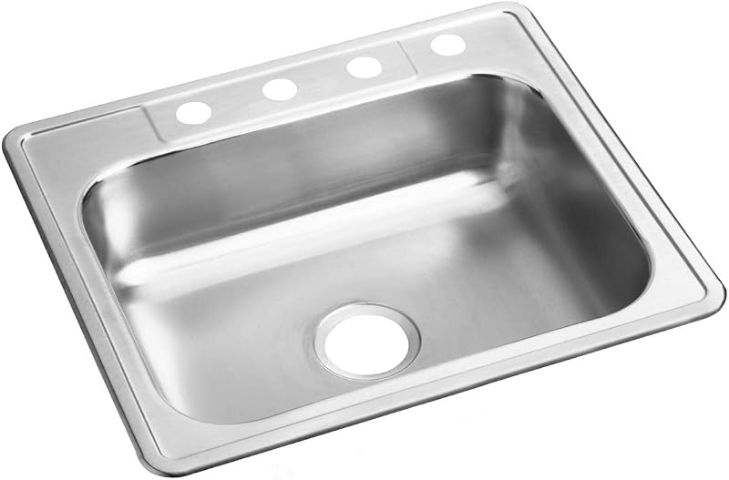 Fregadero una taza acero inox sobreponer