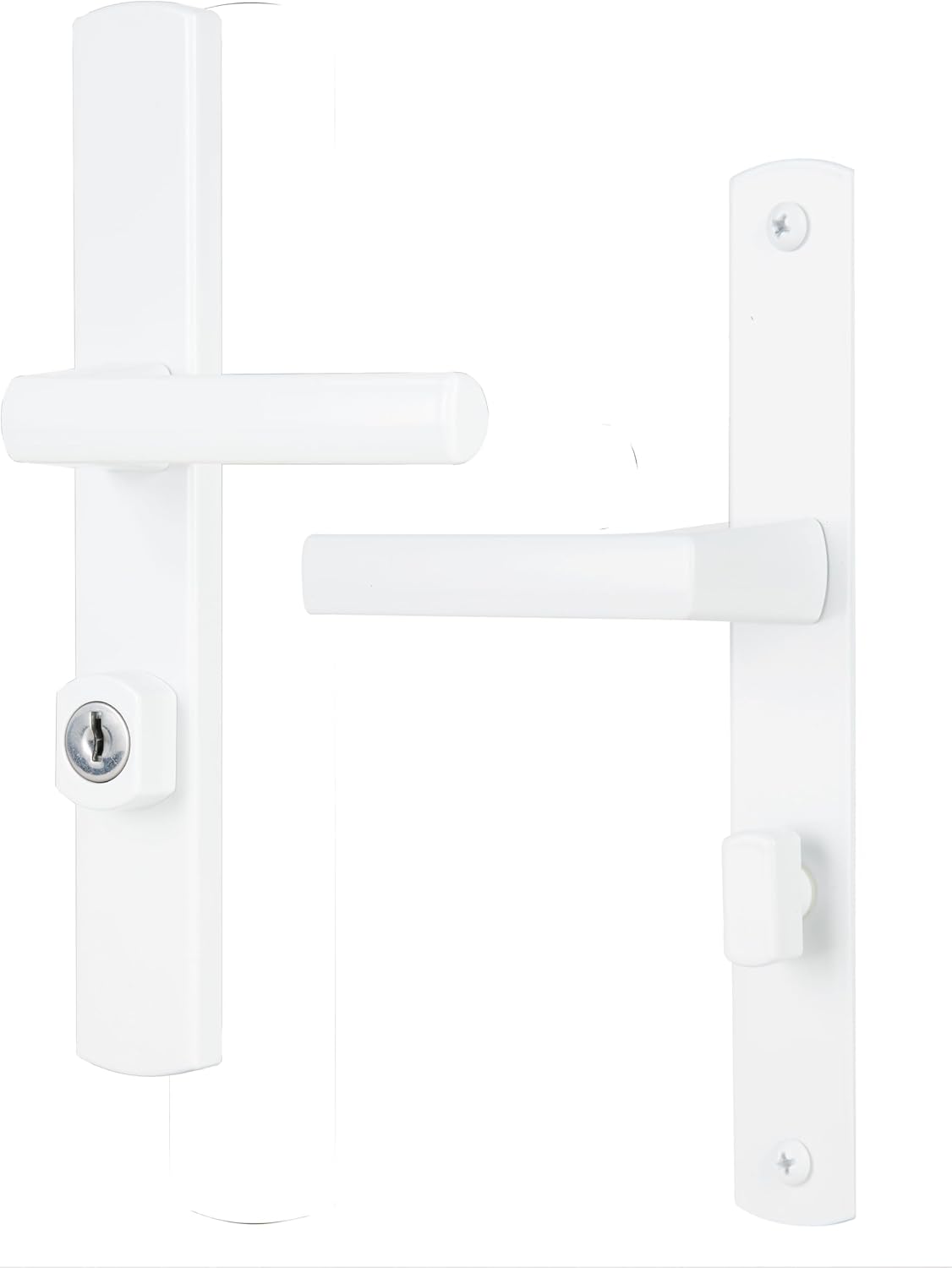 Pestillo palanca cerrojo puerta pantalla tormenta blanco
