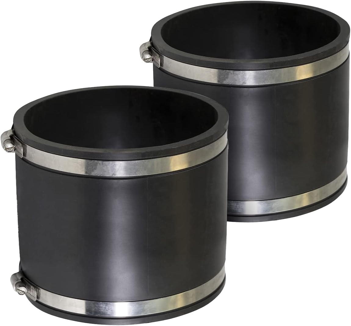 Acoplamiento flexible PVC 6pulg negro comp 2
