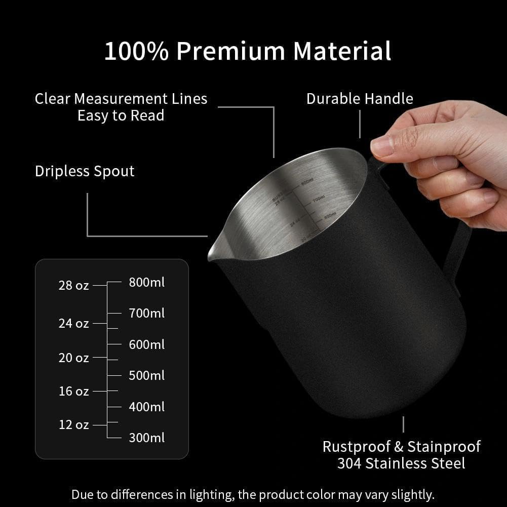 Jarra espumadora de leche acero inox 32oz