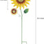 2 Pzas Estacas Girasol Metal Jardín 33pulg Decoración
