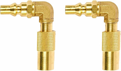 2 Adaptadores 1/4pulg codo 90 grados para Blackstone 17-22pulg