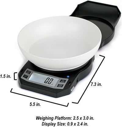 Báscula cocina digital pantalla LCD retroiluminada 1kg
