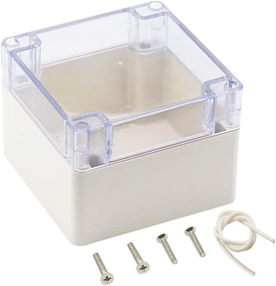 Caja conexiones plástico ABS IP65 impermeable gris 4.7x4.7x3.5pulg