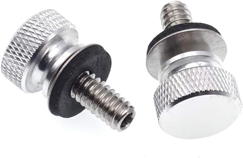 Tornillo asiento motocicleta aluminio 1/4pulg comp Harley set 2