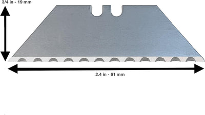 Cuchillas dentadas para cuchillo utilitario set 10