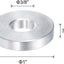 5 Pzas Espaciador Aluminio 3/8x1x3/16 Redondo para Tornillos 3/8