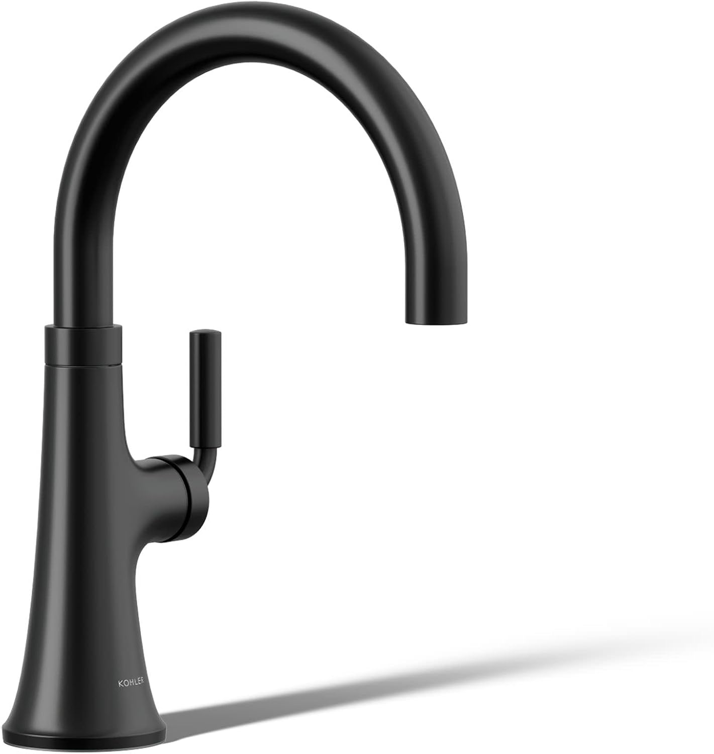 Grifo cocina un solo mango negro mate
