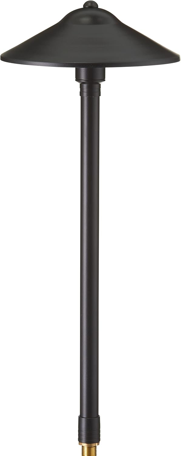 Luz camino latón negro 12V 25pulg LED G4 3W