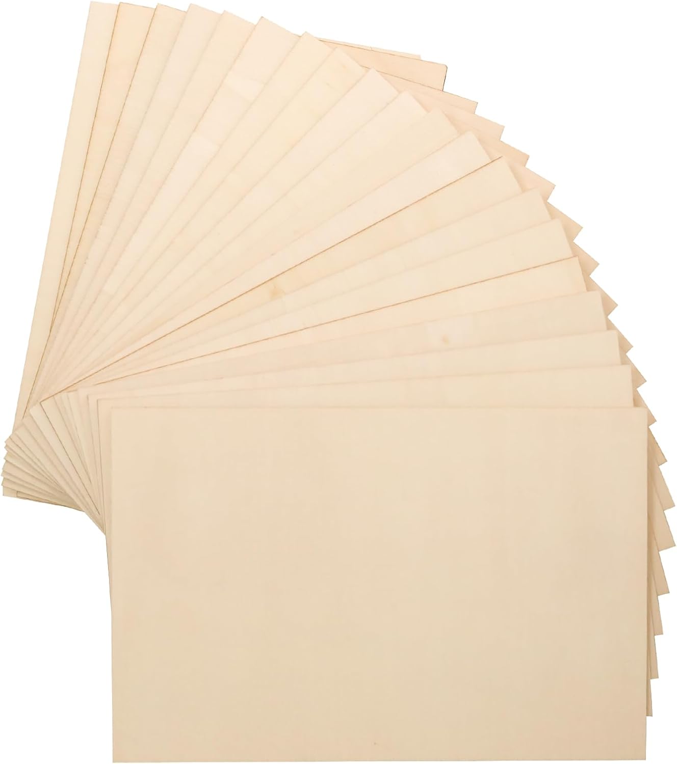 20 Hojas Madera Contrachapada para Artes 5.9x3.9pulg